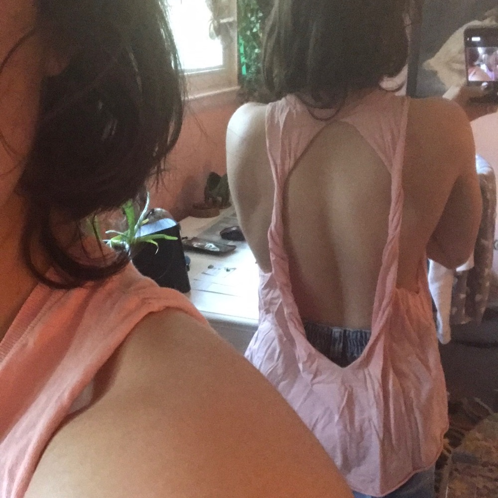 Obey open back tank